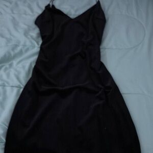 Elegant Black Slip Dress